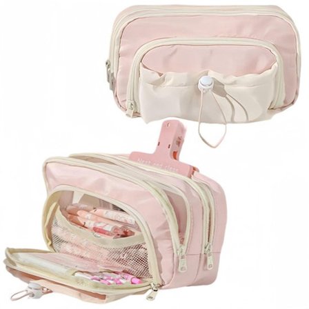 ING Penalhus - Stor penholder - Taske til børnehave (pink)