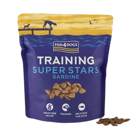 Fish4Dogs - Super Stars Sardine 150g - Hund - Hundegodbiter & tyggebein - Belønningsgodbiter for hund - ZOO.no