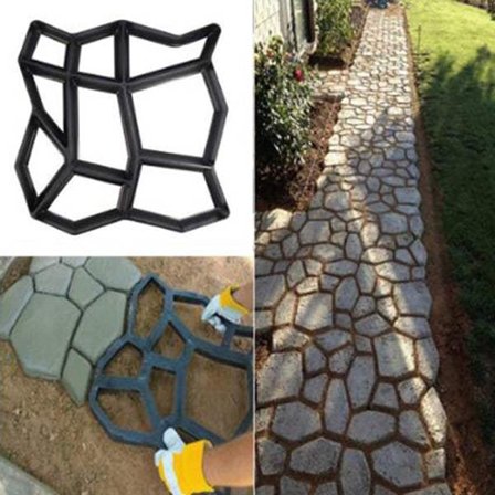 Sti Maker Form Genanvendelig Beton Cement Sten Design Paver Walk som billedet