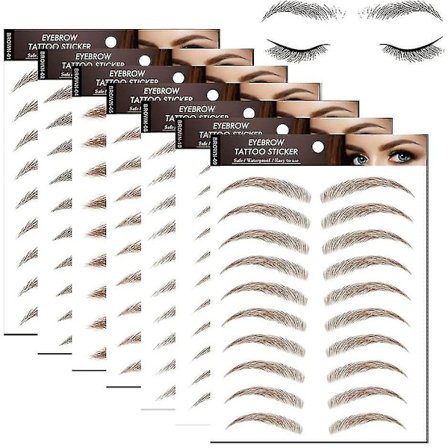 Brun Naturlig Øyenbryn Tatoveringspenner Vanntett 10 stk