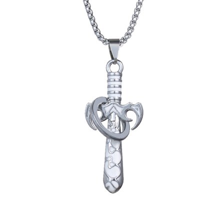 Rostfritt stål HALSBAND hängsmycke Kors