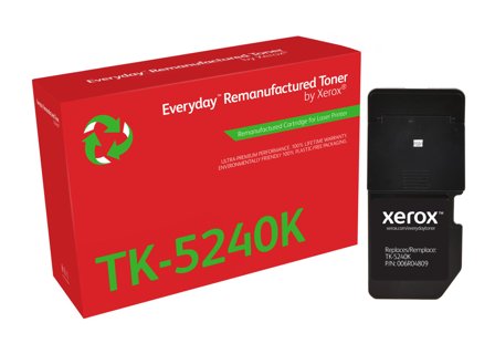 XEROX EVERYDAY REMANUFACTURED TONER BLACK REPLACES KYOCERA TK-5240K SUPL