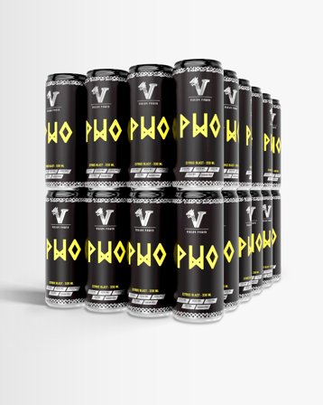 PWO Energidryck Flak 48-pack - Blue Raspberry/Lemon