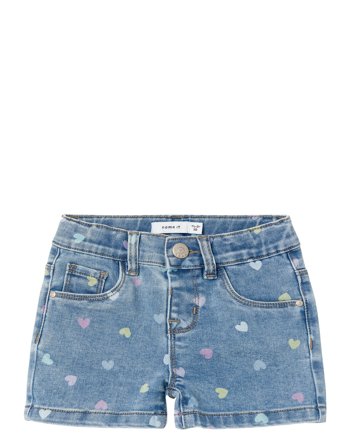 Nmfsalli Slim Dnm Shorts 3555-On Noos Blue Name It
