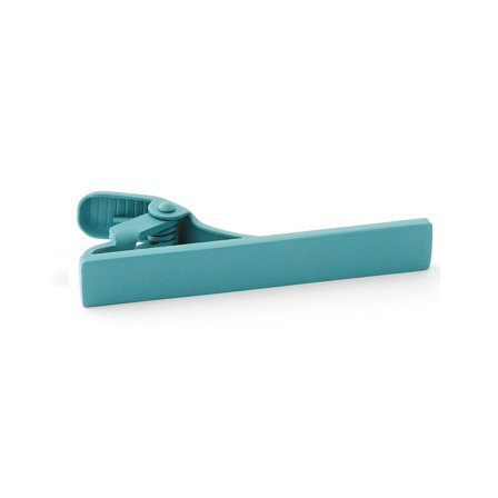 Short Turquoise Tie Clip for Men