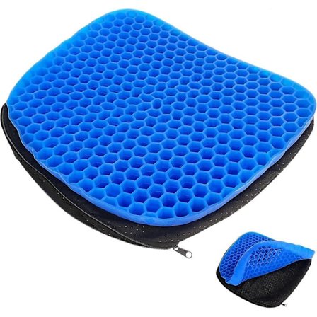 2025 Gel Sittdyna med Dammtätt Tygöverdrag, Halkfri Andningsbar Gel Sits