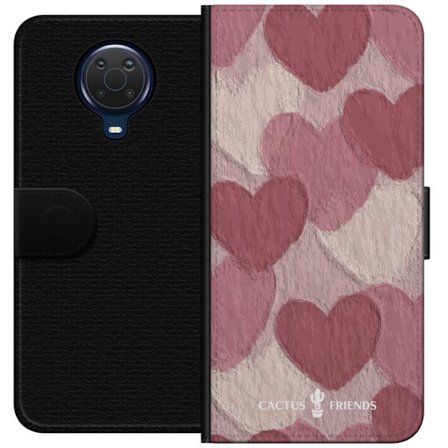Yhteensopiva Lompakkokotelo Nokia Nokia G20 Cactus and Friends - Blush Paper Hearts
