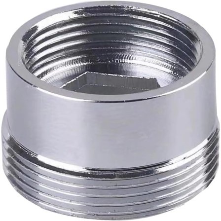 Haneadapter, Hona M18 til Hane M22 Hanebobleradapter, Velegnet til Luftblander til Tilslutning til Køkkenhane, (M18-M22),A