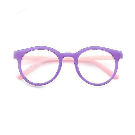 Børne Anti-strålings Briller Anti-blåt Lys Runde Ramme Børnebriller