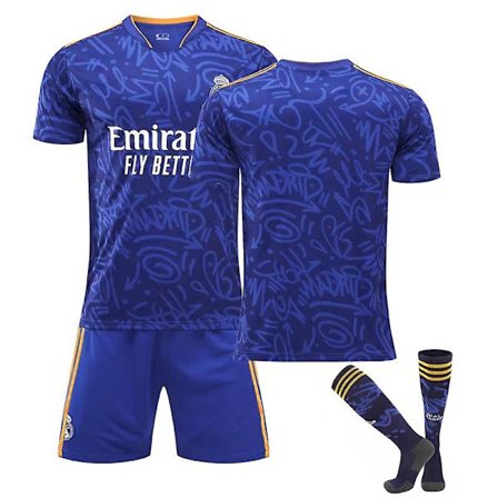 Real Madrid Away Royal Soccer Kits Fodboldtrøje T-shirt 22/23 H