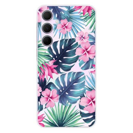 Siliconfodral - Kompatibel med Samsung Galaxy A55 5G - tropiskt akvarelldesign