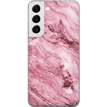 Samsung Galaxy S22 5g Genomskinligt Skal Glitter Marble