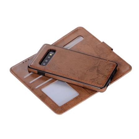 Samsung Galaxy S10 - 2 i 1 Plånboksfodral (Skalfunktion) Brun