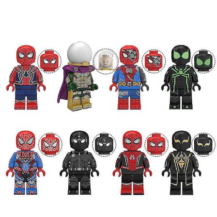 Marvel Heroes Series Spider-Man Mystery Assembled Building Blocks Minifigure Toys