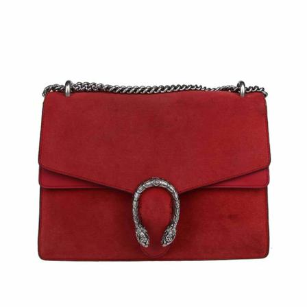 Gucci Vintage, Pre-owned Shoulder Bag Rood, Dames, Maat:ONE Size,suede