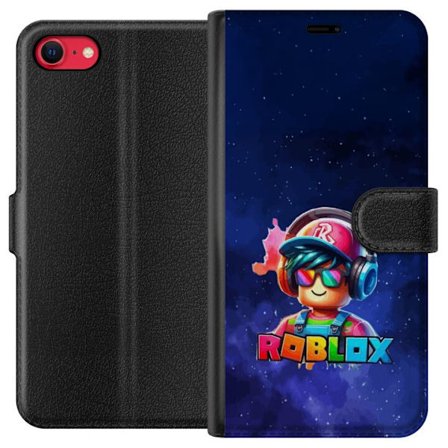 Kompatibelt Plånboksfodral till Apple Apple iPhone 8 Roblox Space Explorer Design utformad i ett futuristiskt rymdtema med färgstarka detaljer, kän