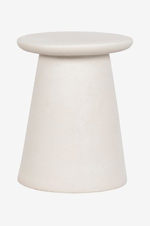 vtwonen - Sidobord keramik Button Ø 35 cm - Vit - Stolar - Från Homeroom