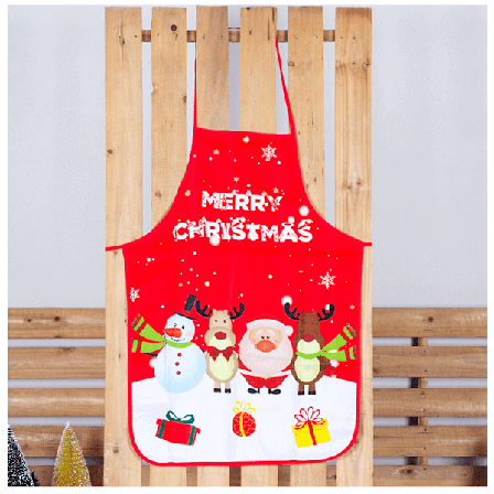 1 stk. Juleforklæde Digitalt trykt polyesterstof Jul