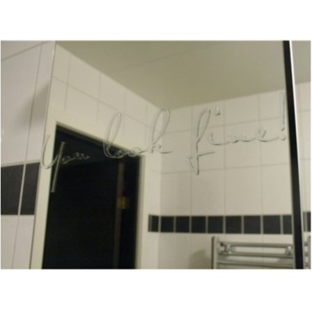 You look fine! Spegeldekor, självhäftande dekor Inredning