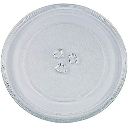 Universal mikrobølgeovn drejeskive glasplade med 3 fastgørelser, 24,5 cm-3