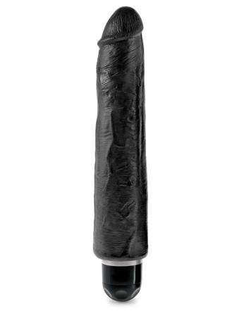 Stiffy Vibrerende Dildo 25 cm - Sort - Vuxen.se - Air pressure stimulator, klitoris vibratorer, dildoer, lystkugler, magic wand & æg.