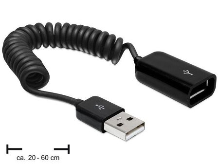 Delock USB-forlengelseskabel - USB til USB - 60 cm