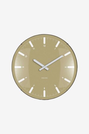 Karlsson - Seinäkello Realista Dome - Vihreä - Seinäkellot & pöytäkellot - - Homeroom