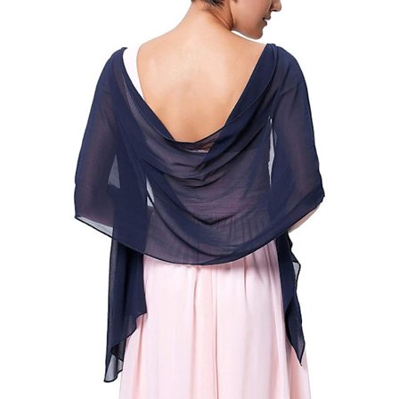 Blød chiffon Pashmina sjal tørklæder og omslag til formel aftenkjole, brude brudepige sjal til bryllup