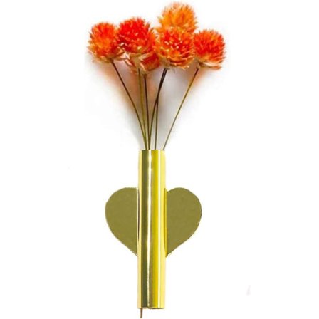 Veggmontert blomsterbeholder for blomsterutstilling, veggmontert metall