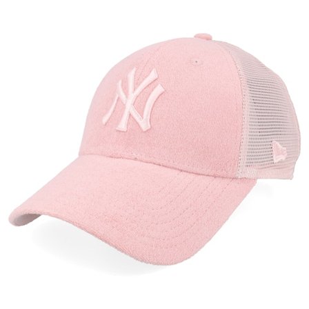 New Era - MLB Pinkki trucker Lippis - New York Yankees Womens Fabric 9FORTY Pink Trucker @ Hatstore