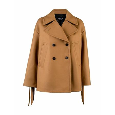 Dondup Double-Breasted Coats inbo, Dame Uldfrakker