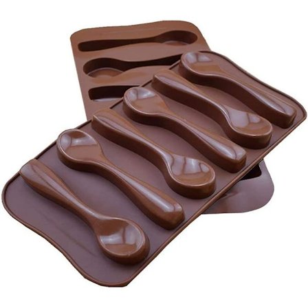 2-pak Non-stick silikoneform til chokolade, slik, gelé, isterninger, silikoneskeform til bagning af isterninger Chokoladeform