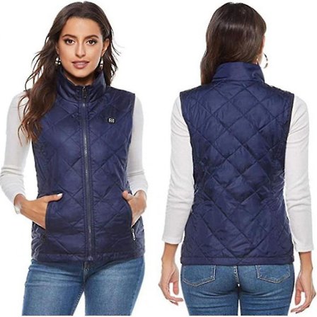 Women's Heated Vest With 4 Heating Zones, Neck Heating Jacket