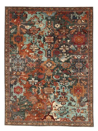 Noué À La Main Shabargan Tapis 272X364 De Laine Grand