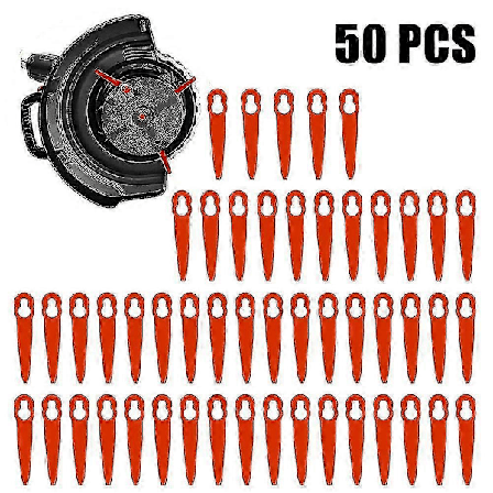 50 st Plastblad För Stihl Fsa 45 Fsa 57 Grästrimmer Reservdelar 83mm För Sladdlös Grästrimmer Blad Klippare Gräsmatta Del - JV