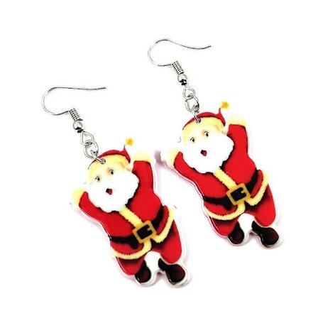 Jul Örhängen Dam Krok Hängande Berlock Smycken Jul Party