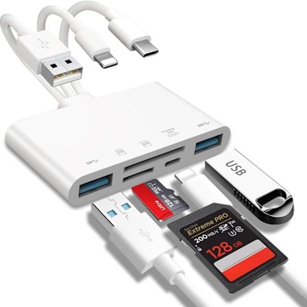 Otg Usb Kamera Multiminnekortadapter For -sd Tf Kortlesersett For 13 Konverter