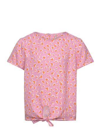 Kogpalma Knot S/S Top Ptm Pink Kids Only