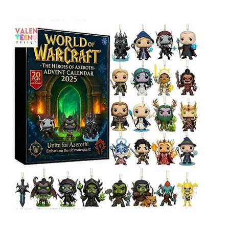 World of Warcraft Azeroth Heroes Julekalender & Ornament Sæt [ZHE]