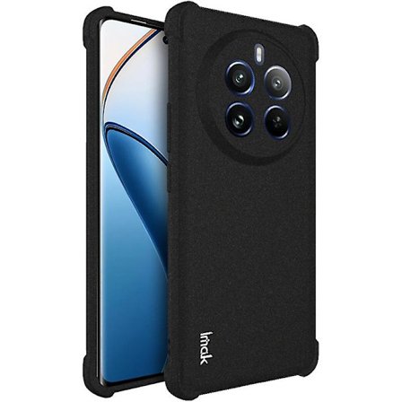 IMAK Etui til Realme 12 Pro 5G / 12 Pro+ 5G Airbag Hjørne Mat TPU Telefon Cover - Grøn (FMY)