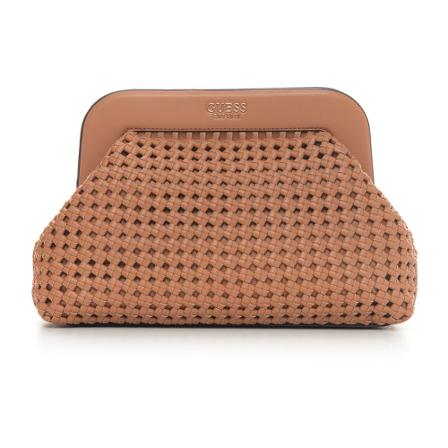 Guess, Clutch Bruin, Dames, Maat:ONE Size