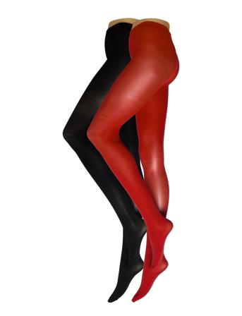 Tights 50Den 2 P Super Stretch Lingerie Pantyhose & Leggings Rød Lindex*Betinget Tilbud
