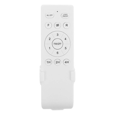 Loftventilator Fjernbetjening: Universal Ventilator Fjernbetjening - 1/2/4 T Timing & Hastighedsregulator til Planmonteret Loftlampe[D]