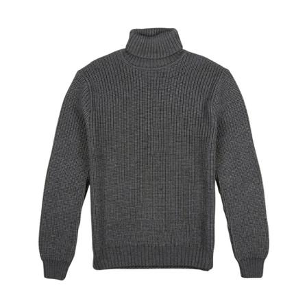 Edwin Rollneck Trui , Grijs , Heren , Maat: L