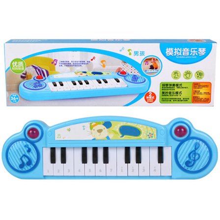 Elektroniskt tangentbord för barn, minipiano, leksak för barn 0-3 år, musikinstrument