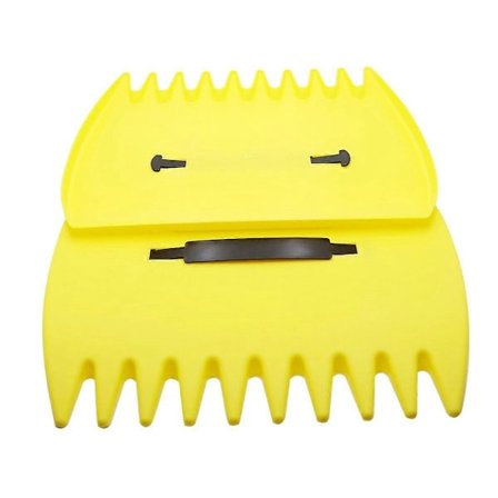 1 par bladskovle, håndriver til græsplæne- og haveoprydning til rengøring af have, rengøring af blade, gul