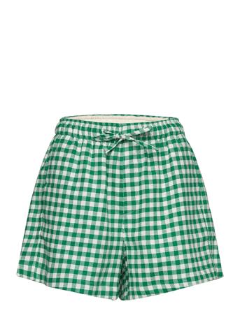 Musan Check Shorts Shorts Flowy Shorts/Casual Shorts Grøn HOLZWEILER