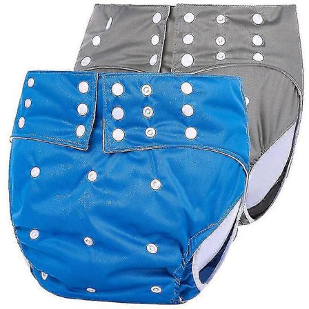 Numb 2 stk. Voksenble Genanvendeligt Voksenble Vaskbart Stofble Anti-Lækage Voksenbleer Til Ældre Inkontinens Kvinder Mænd