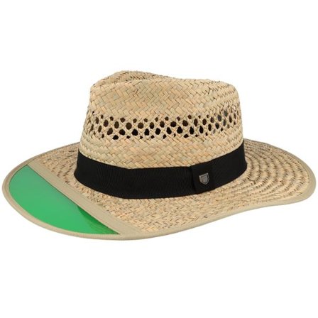Brixton - Beige straw Hatt - Hunter Fedora Tan Straw Hat @ Hatstore
