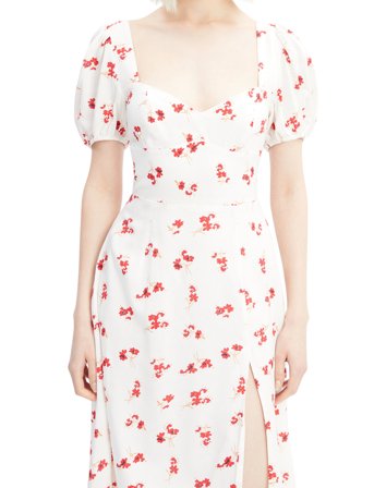 Bardot Gillian Midi Dress - White - 40